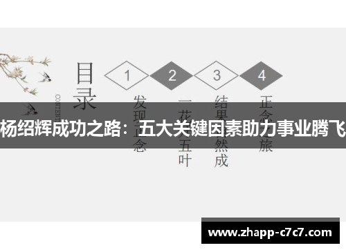 杨绍辉成功之路：五大关键因素助力事业腾飞