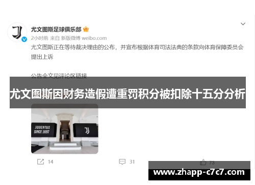 尤文图斯因财务造假遭重罚积分被扣除十五分分析